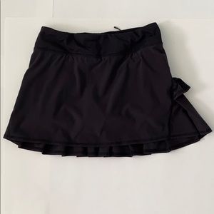 Black lululemon tennis skort